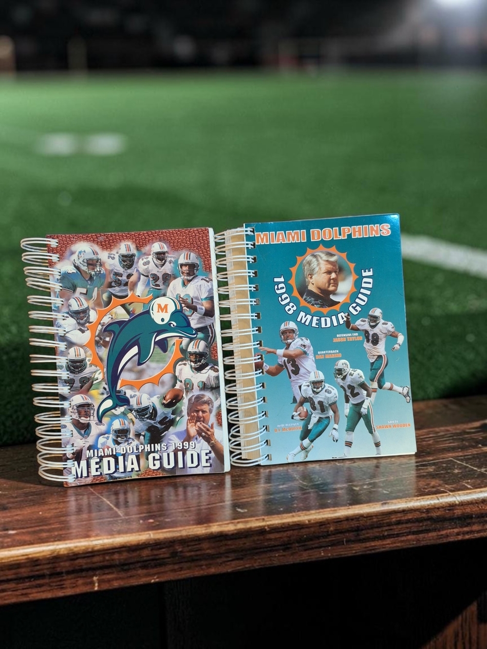 Vintage Miami Dolphins Media Guide Notebook - 1998/1999 Spiral Journal